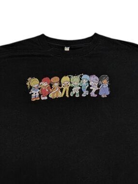 Rainbow Brite Color Kids Graphic T-Shirt Black 80s Unisex Cartoon 2XLT Mens Tall